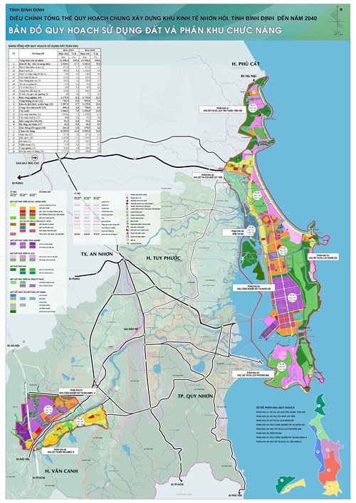Bản đồ quy hoạch khu kinh tế Nhơn Hội Bình Định