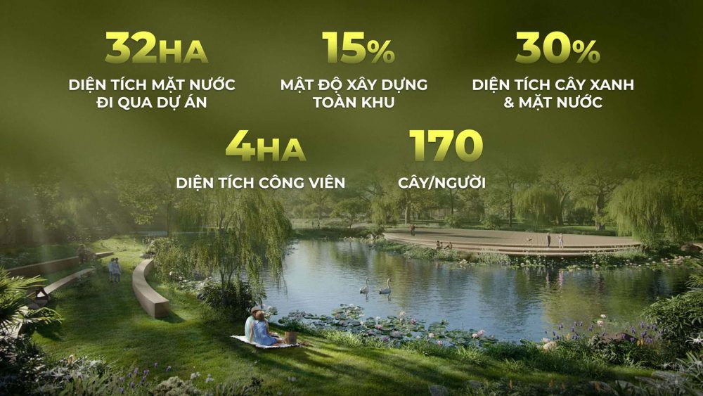 không gian xanh tại Eco Village Saigon River