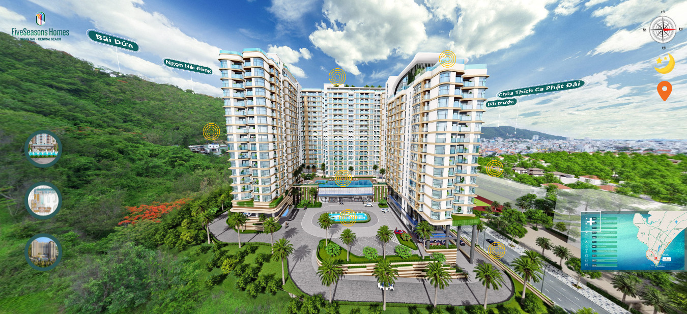 View 360 căn hộ Fiveseasons Homes Vũng Tàu Central Beach View 360 căn hộ Fiveseasons Homes Vũng Tàu Central Beach