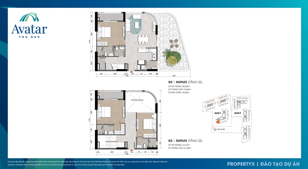 thiết kế căn hộ Avatar - căn Duplex