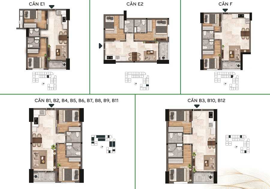 thiết kế chi tiết căn hộ bcons city