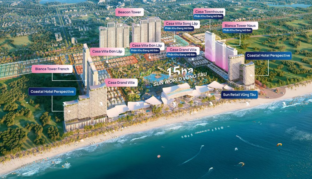 mặt bằng dự án Blanca City Vũng Tàu