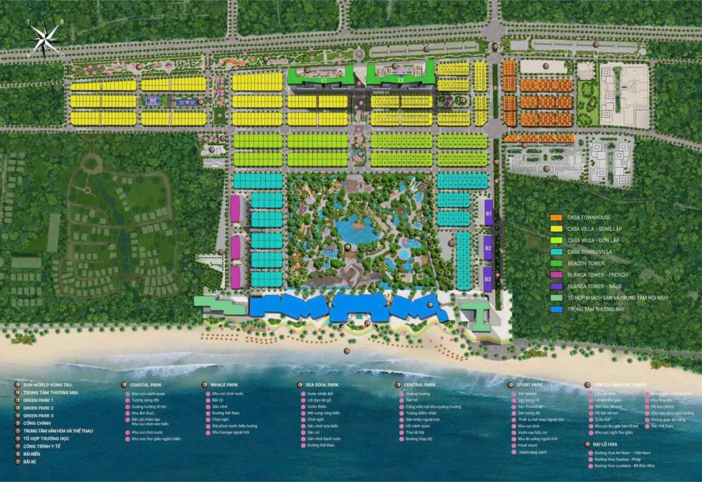 mặt bằng dự án Blanca City 