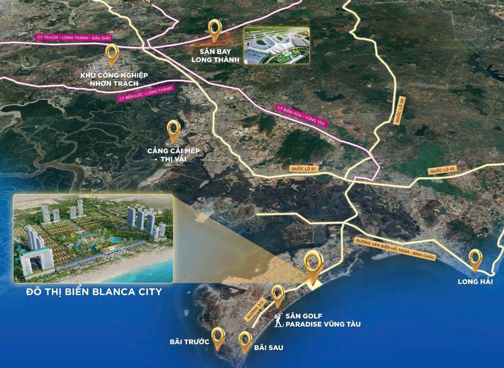 Vị trí Blanca City Vũng Tàu