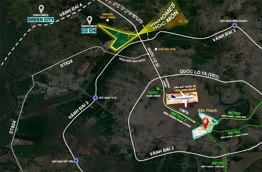 vị trí Vinhomes SaiGon Park